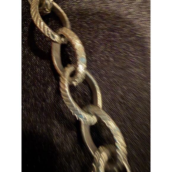 Marcasite silver toned Belt with interconnected metallic panels 38” main image 6